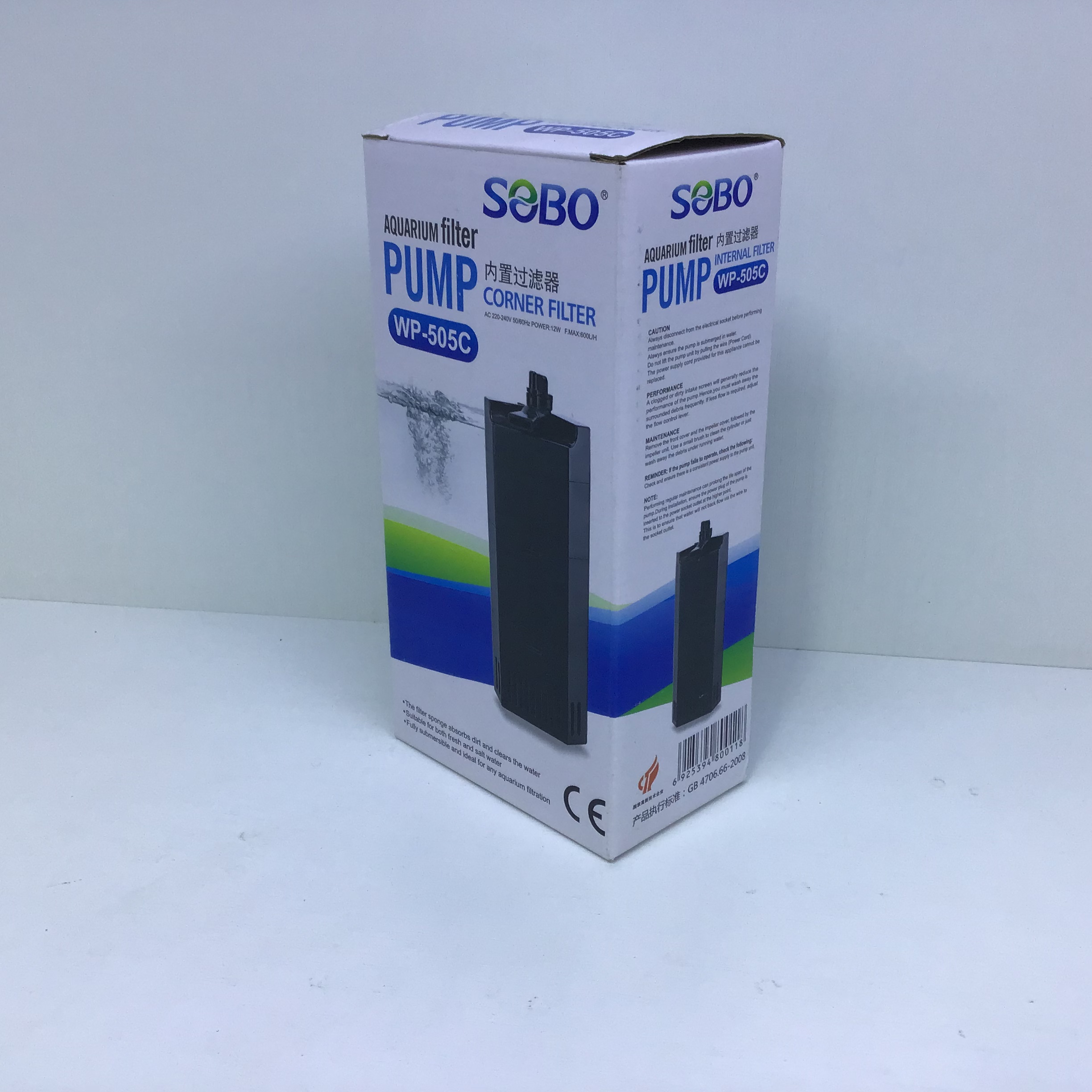 Фильтр внутренний угловой WP-505C 5 вт, 500 л/ч( ZELAQUA) — изображение 3