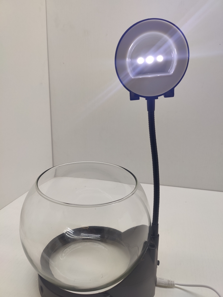 JENECA TG-01 черный, аквариум круглый 3л, 3 led, (zelaqua) — изображение 5