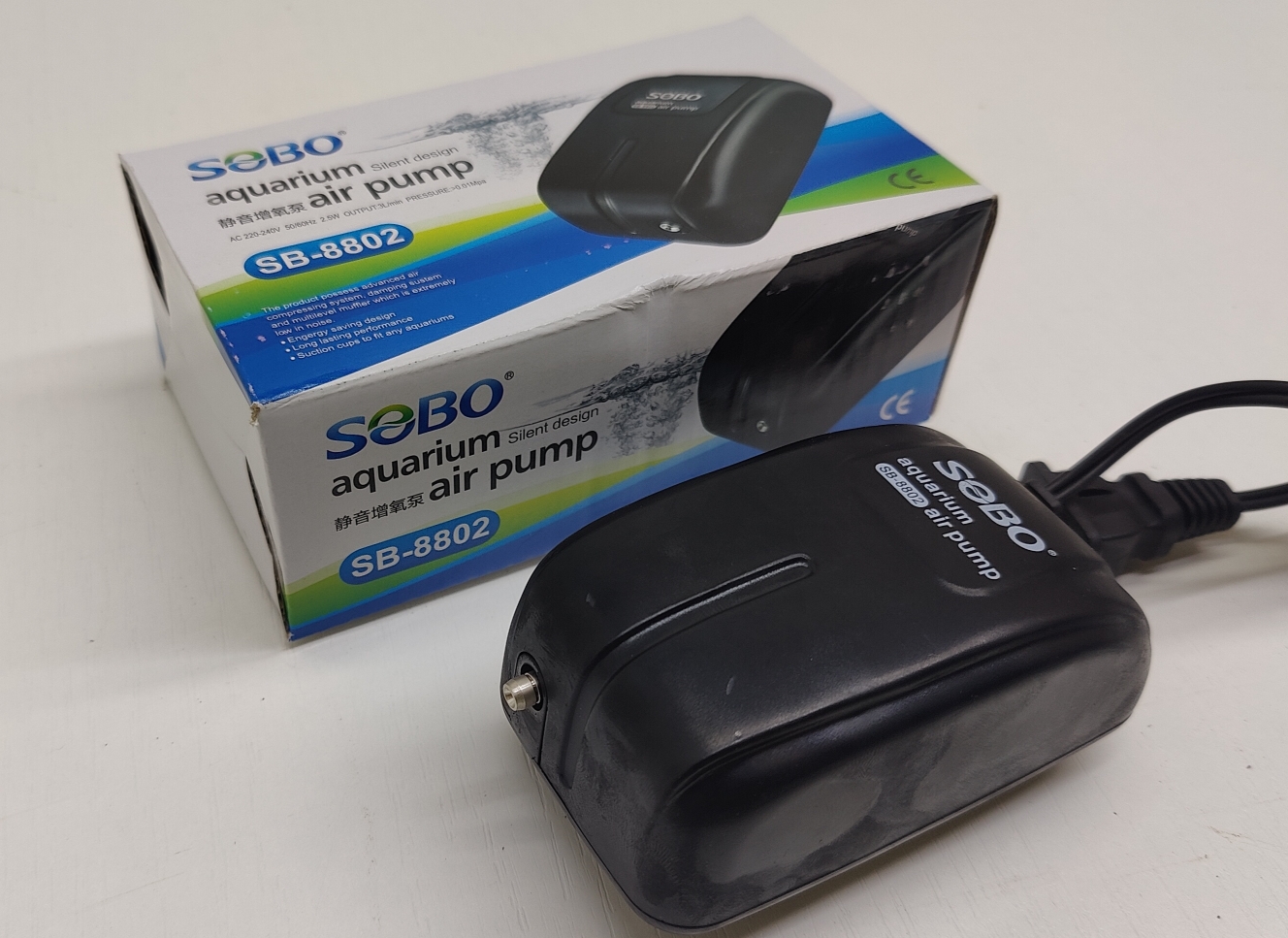 Компрессор Sobo SB-8802, 2.5 вт, 3 л/м — изображение 2