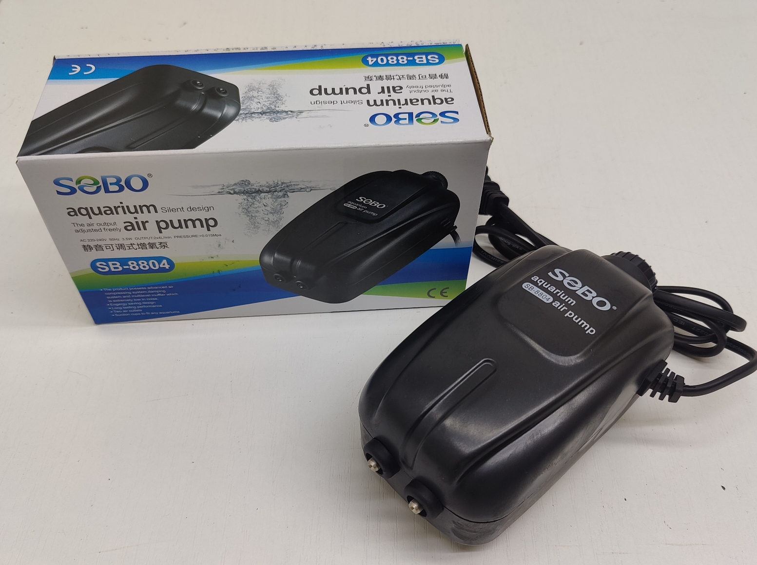 Компрессор Sobo SB-8804, 3.5вт, 2 х 4 л/м — изображение 3