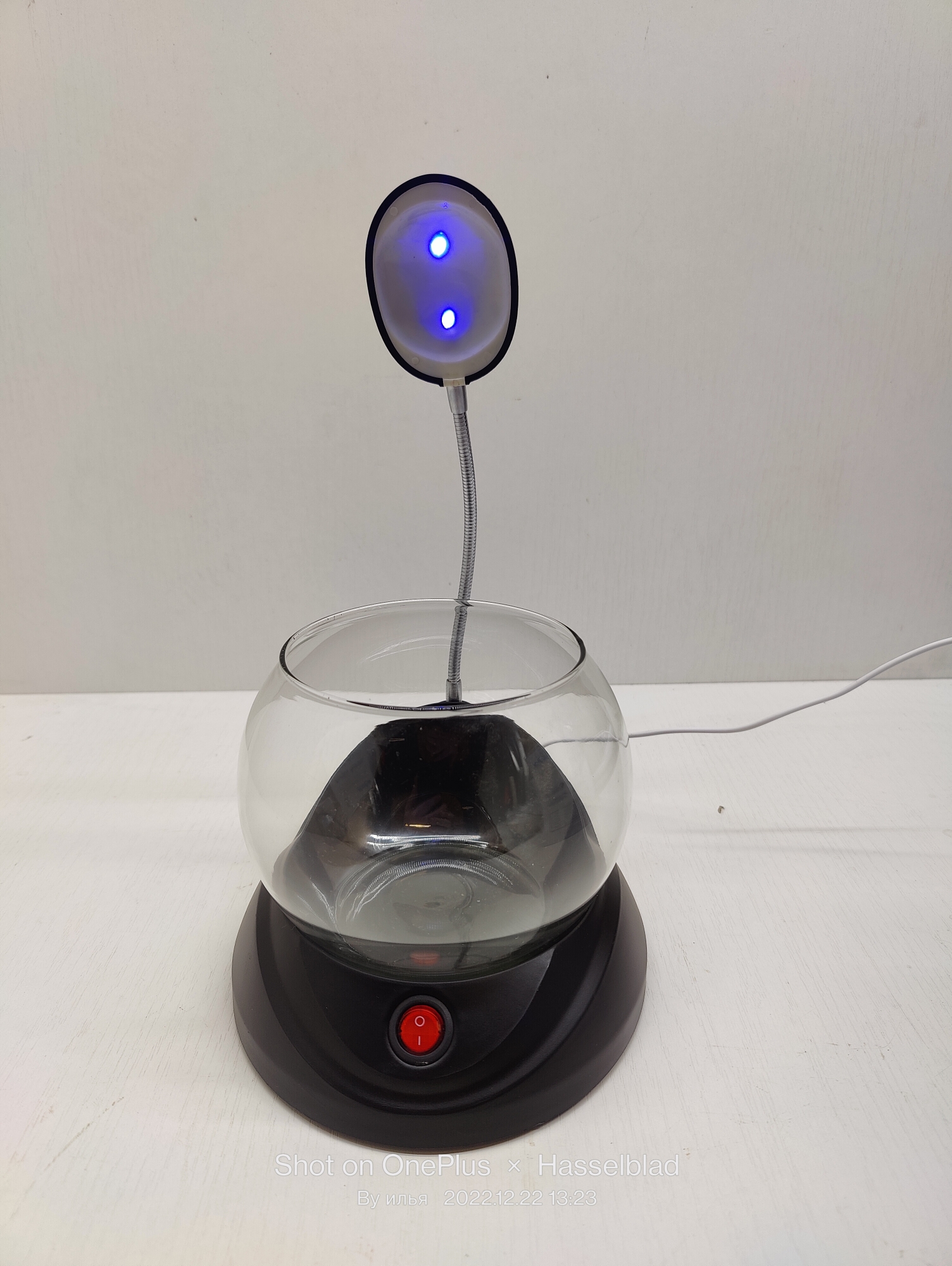 JENECA TG-02 чёрный, аквариум круглый 2л, 2w led (zelaqua) — изображение 7