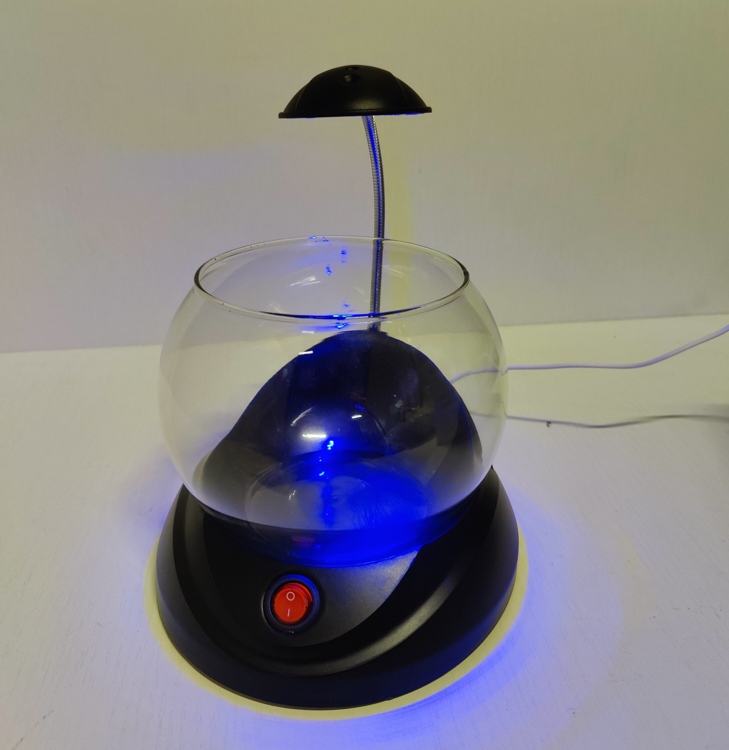 JENECA TG-02 чёрный, аквариум круглый 2л, 2w led (zelaqua) — изображение 9